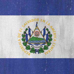 El Salvador Flag Distressed Steam Deck Handheld Gaming Computer Skin
